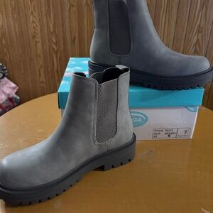 Soda Gray Ankle Boots